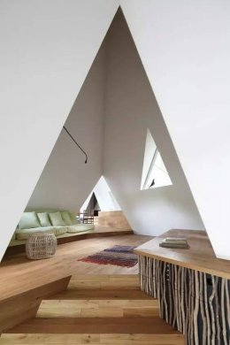新中式建筑，創(chuàng)意三角屋