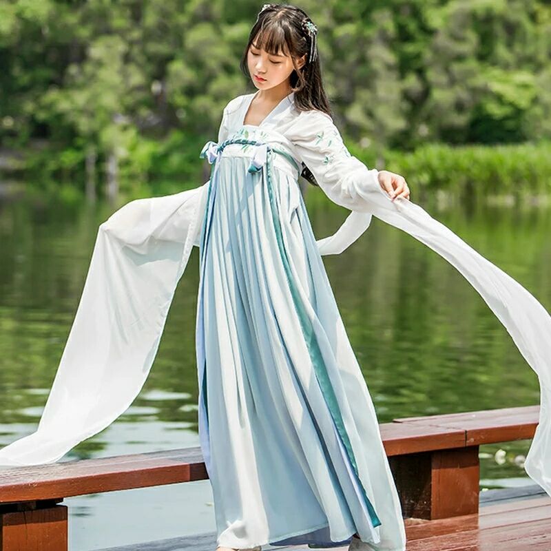 柔和素雅漢服，清新可人漢服圖片