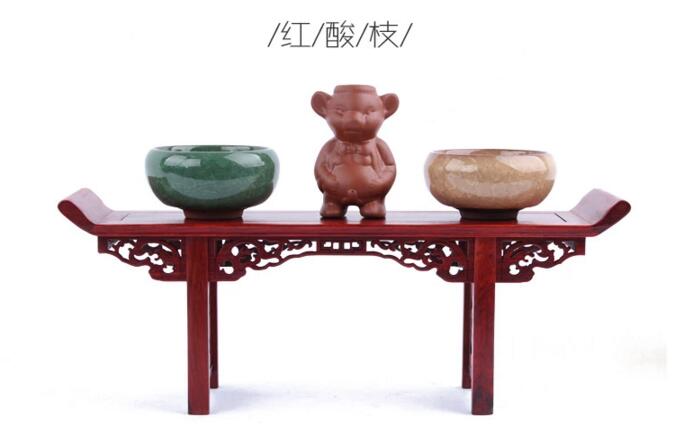 紅酸枝木家具，微縮家具條桌