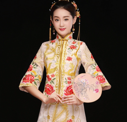 中式秀禾禮服，復(fù)古潮流新娘禮服