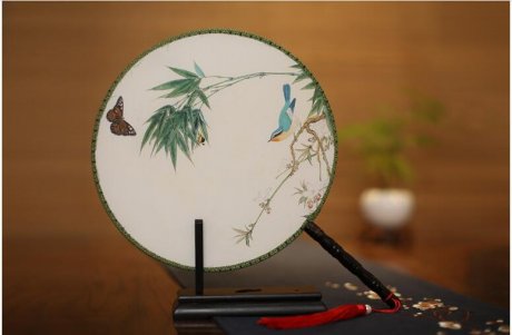 梅蘭竹菊系列團扇，團扇搖搖美人裊裊
