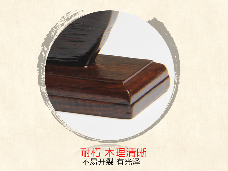 樸拙厚重，黑梓木蝙蝠筆架