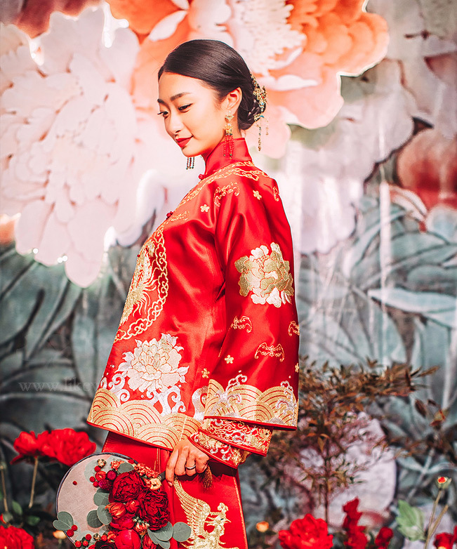 一場最美中國傳統(tǒng)婚禮，中式婚禮中的一角