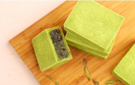 杭州特產(chǎn)美食糕點(diǎn)，特色手工抹茶點(diǎn)心龍井酥
