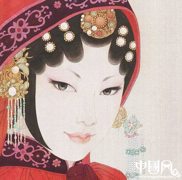 超美的京劇花旦人物圖集，可做頭像的花旦人物