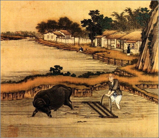 中國24節(jié)氣古畫圖，超美國畫插畫欣賞