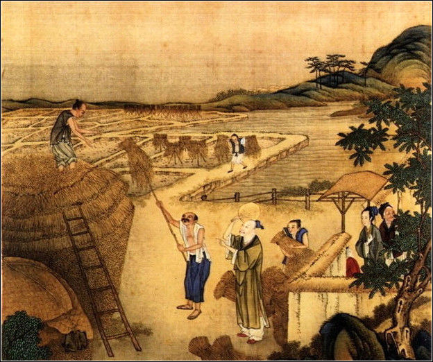 中國24節(jié)氣古畫圖，超美國畫插畫欣賞