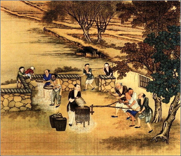 中國24節(jié)氣古畫圖，超美國畫插畫欣賞