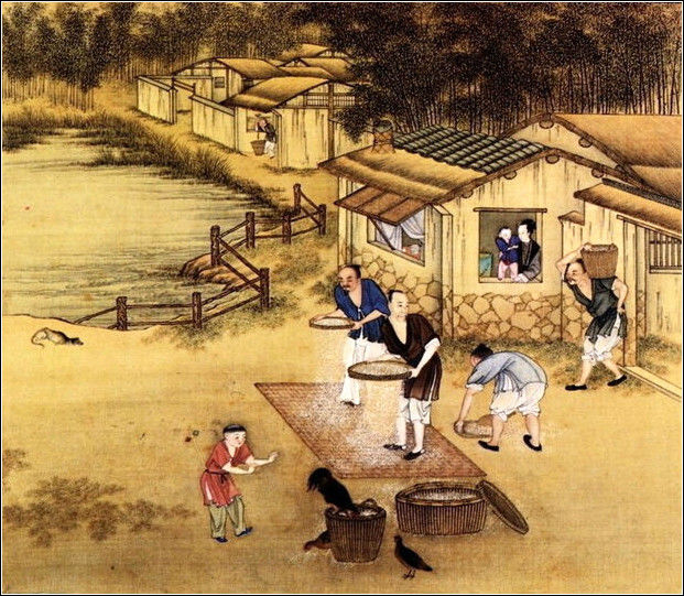 中國24節(jié)氣古畫圖，超美國畫插畫欣賞