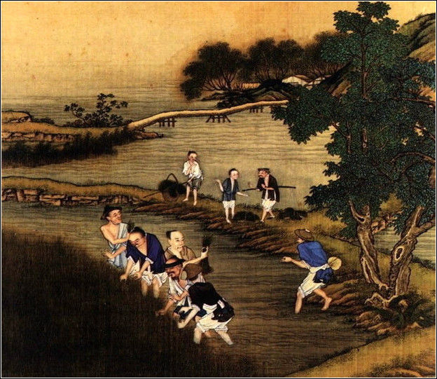 中國24節(jié)氣古畫圖，超美國畫插畫欣賞
