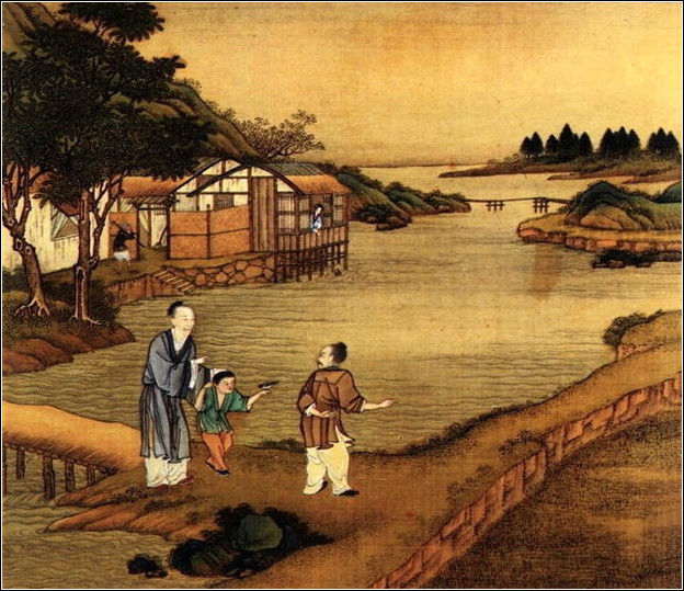 中國24節(jié)氣古畫圖，超美國畫插畫欣賞