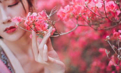 花不負儂，古裝女子攝影照片