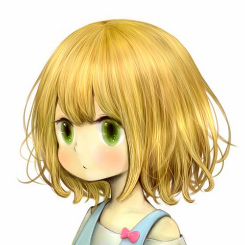 唯美女生插畫圖片，4款超萌小女生