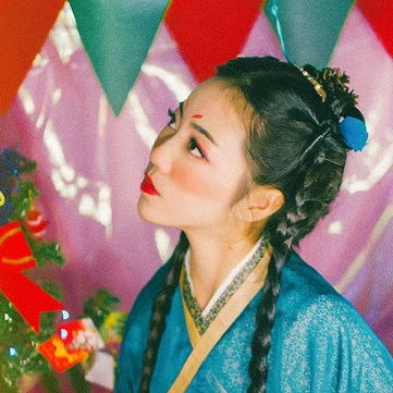 精靈可愛女生頭像，唯美古風真人頭像