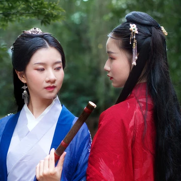 竹林閨蜜頭像，唯美古風真人頭像