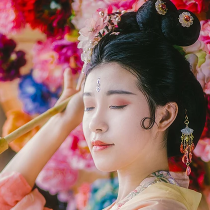 花樣年華女子頭像，唯美古風真人頭像