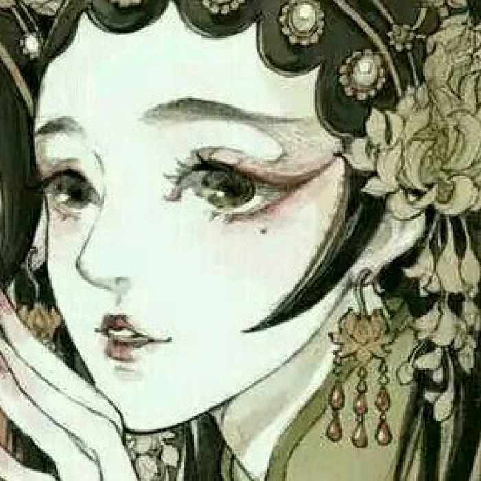 動(dòng)漫古風(fēng)女子閨蜜頭像，好姐妹qq頭像
