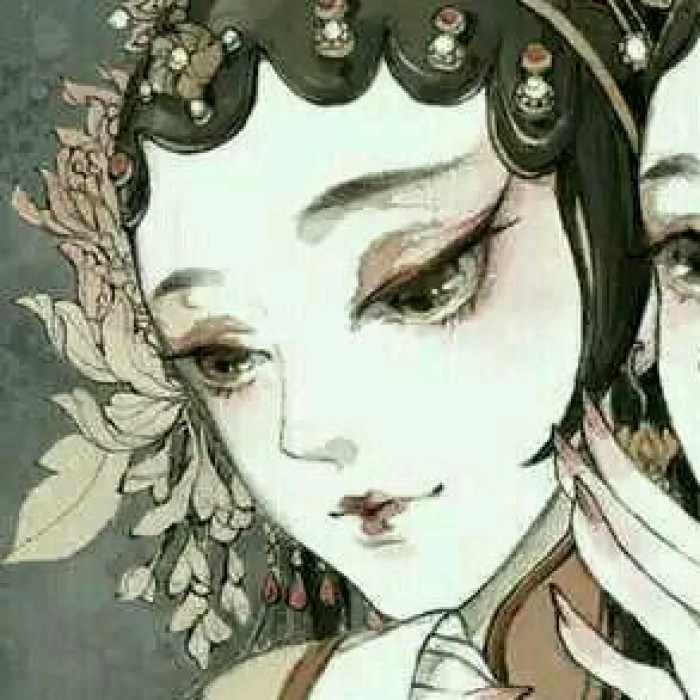動(dòng)漫古風(fēng)女子閨蜜頭像，好姐妹qq頭像