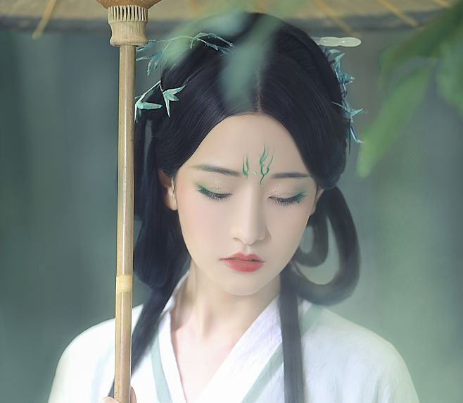 竹間女古風(fēng)攝影：一榻清風(fēng)，故山邂逅欣相遇