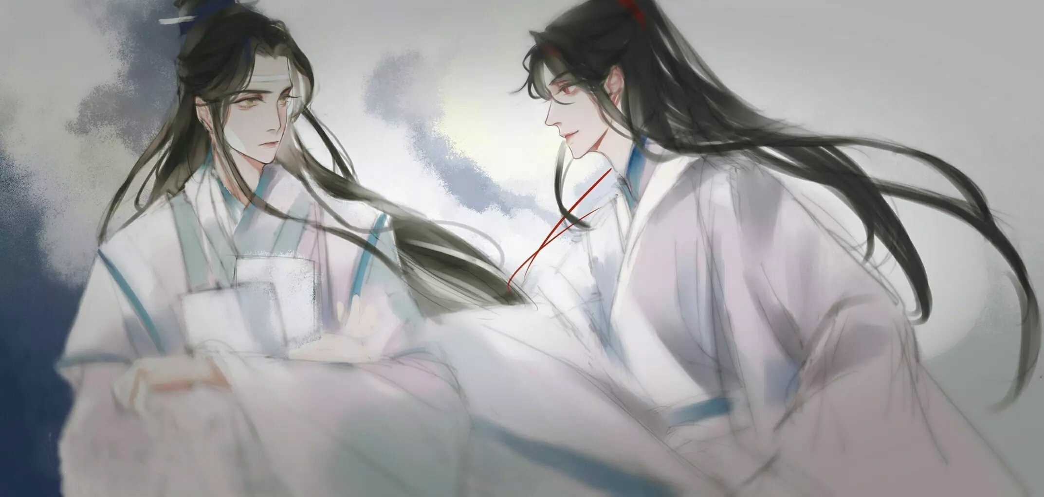高清魔道祖師人物忘羨圖片，魏無(wú)羨藍(lán)忘機(jī)古風(fēng)人物圖集